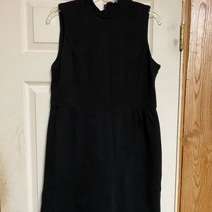 Banana republic black dress button back